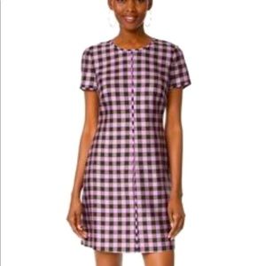 NWT DVF Gingham Mini Dress